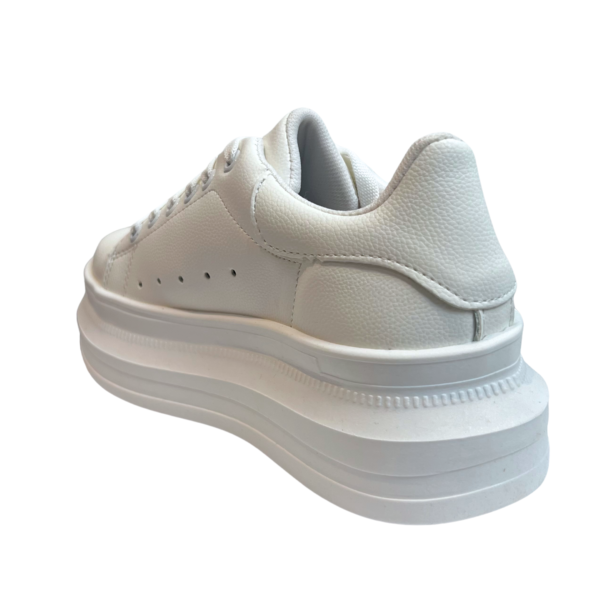 Tenis de plataforma blancos