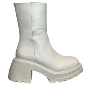 Botas de plataforma color beige