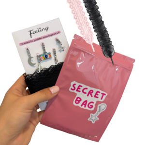 Secret bag Plateada (Charms + cintas)
